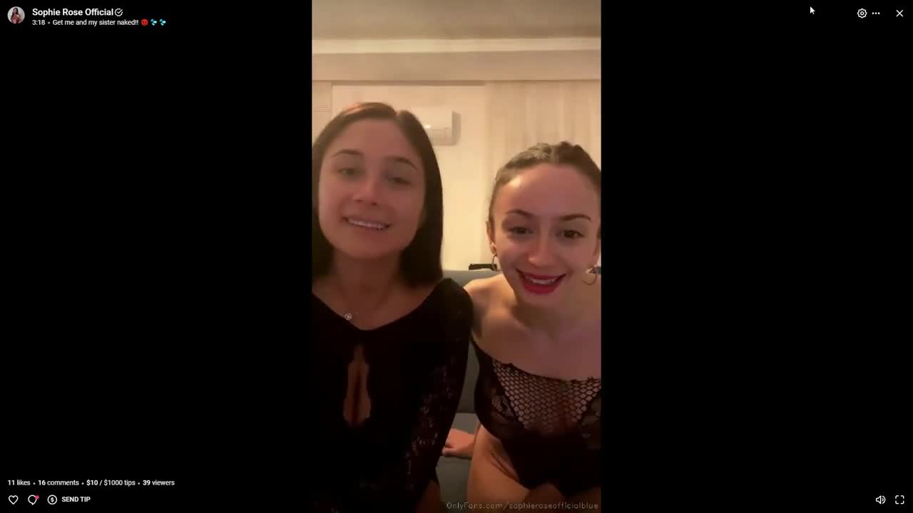 Sophie Rose And Claudia Nude Livestream Video Leaked