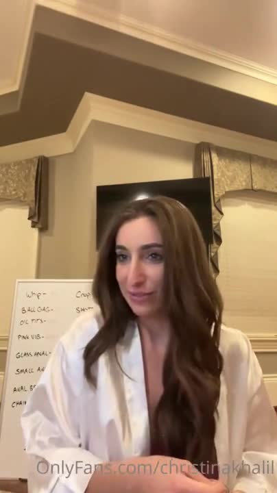 Christina Khalil Masturbation Livestream Video Leaked