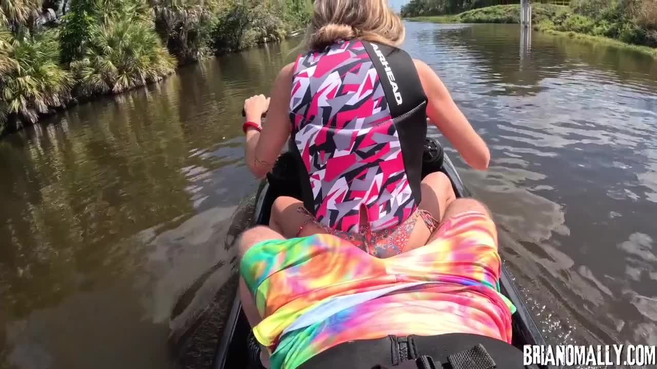 Addison Vodka Hot Blonde Fucking On Jetski And Creampie