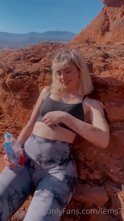 Lems7 Leaked Outdoor Blowjob On A Canyon