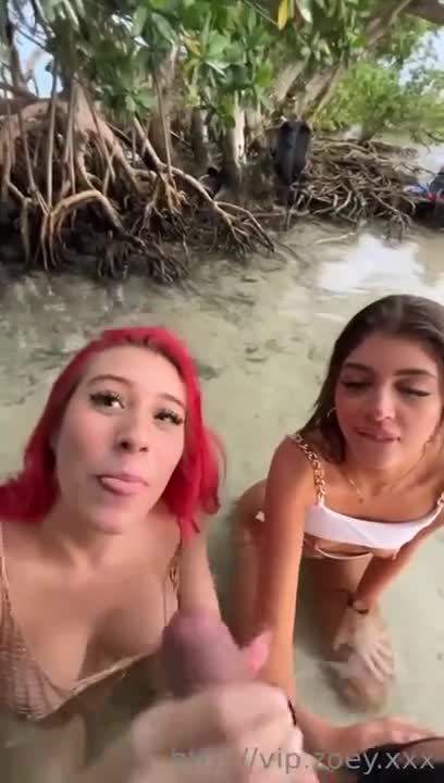 Zoeytush and Naomi Catz Threesome Blowjob In The Mangroves Video Leaked