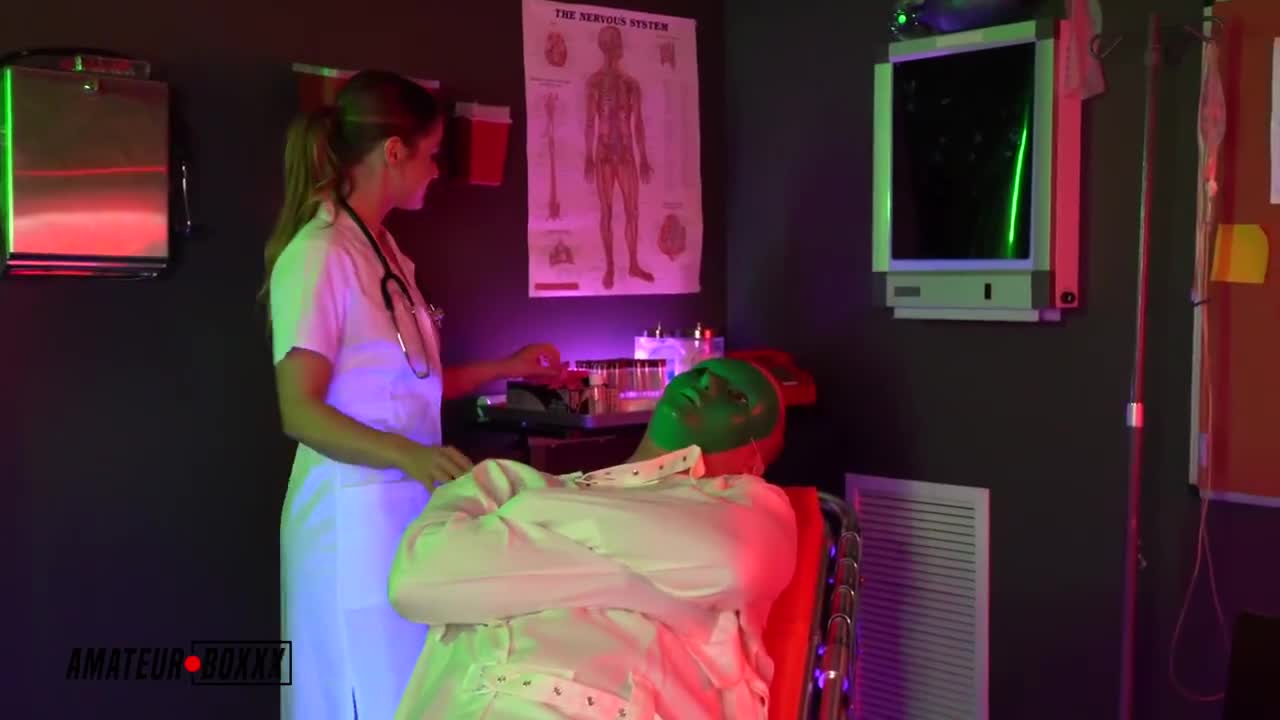 Kenzie Madison Psycho Nurse Fills Test Tube With Patients Sperm