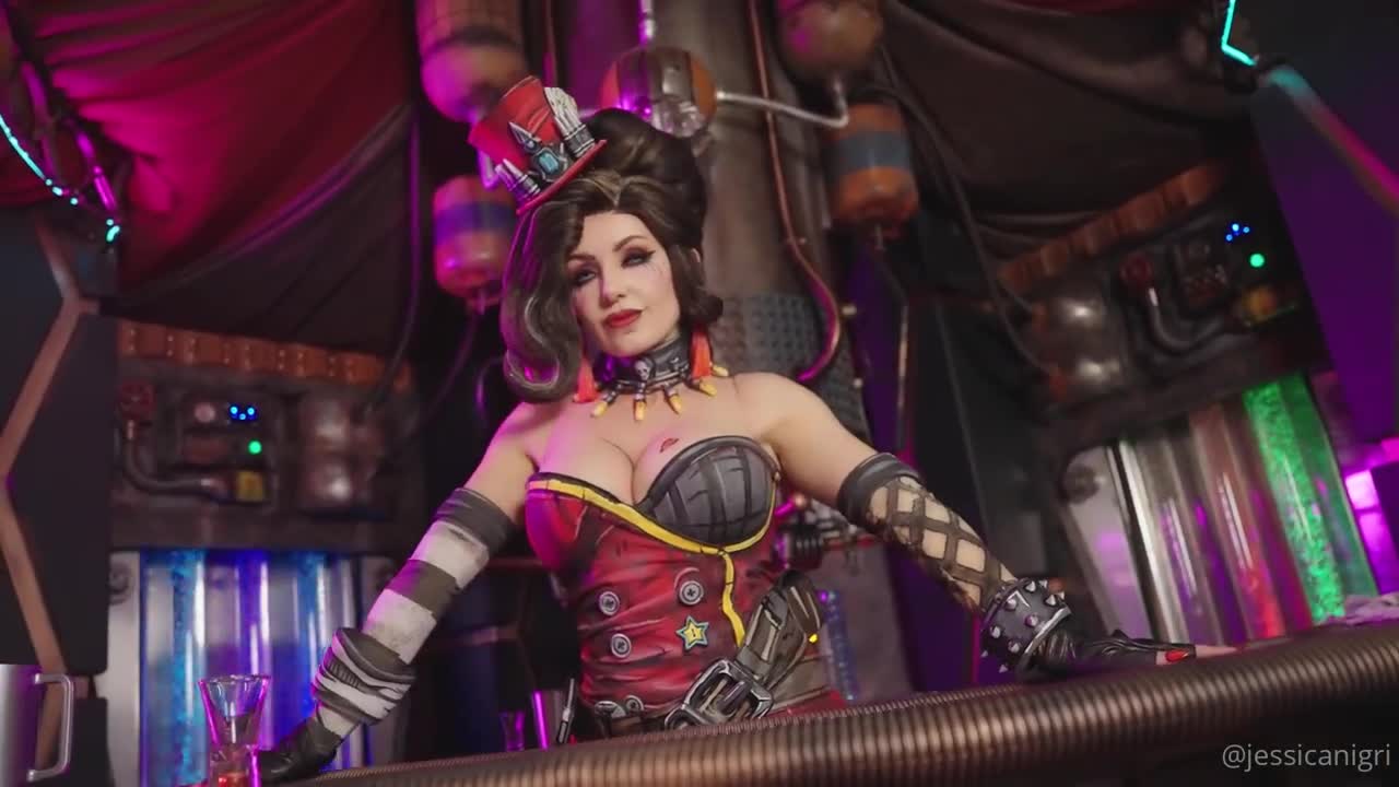 Jessica Nigri – Mad Moxxi Cosplay And Lingerie ShowCase