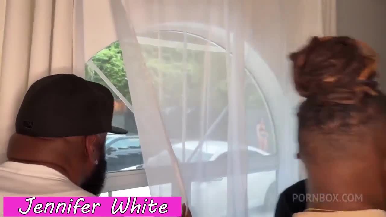 Jennifer White Brunette Whore Takes On 5 Black Dicks