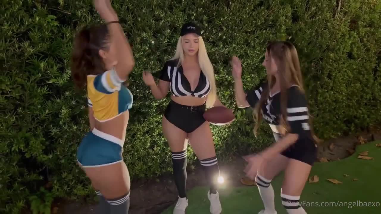 Summer Brookes & Angel Baexo Football Coaching Dildo Fuck