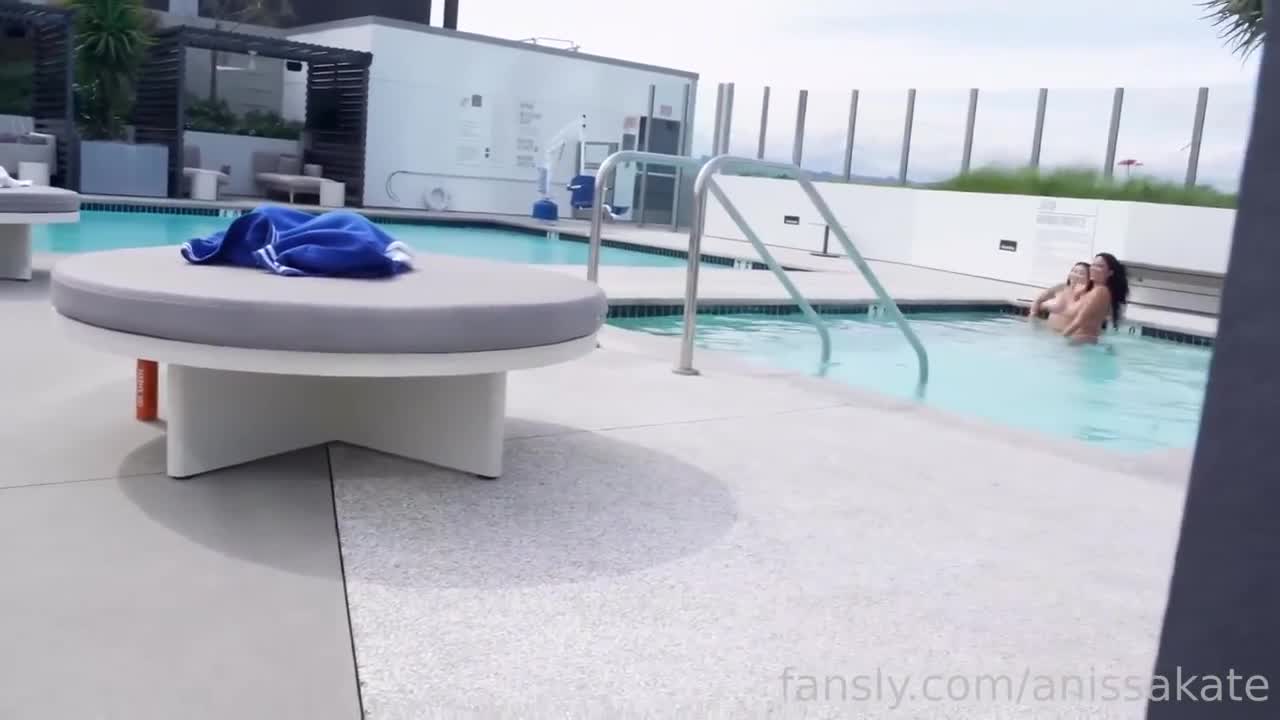 Anissa Kate And Nicole Doshi POV BBC Threesome WIth Pool Boy
