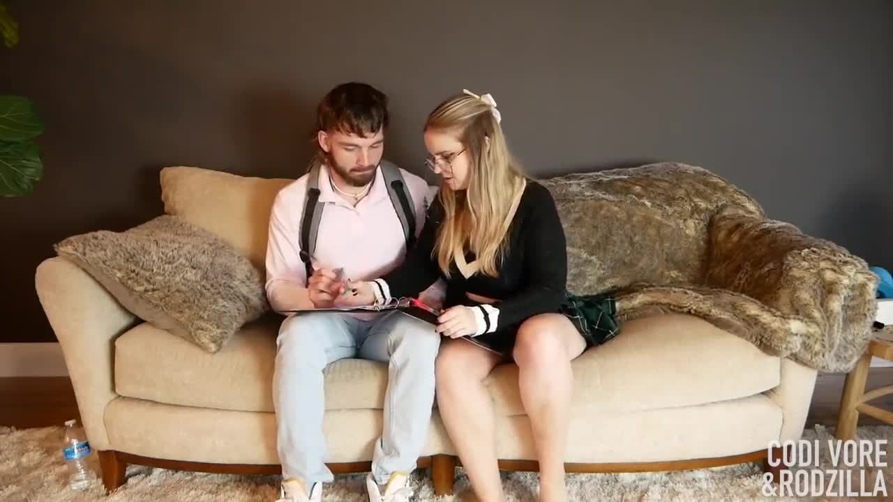 Codi Vore Tit Fucking My Tutor