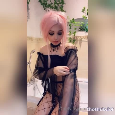 Belle Delphine new pink bathtub video
