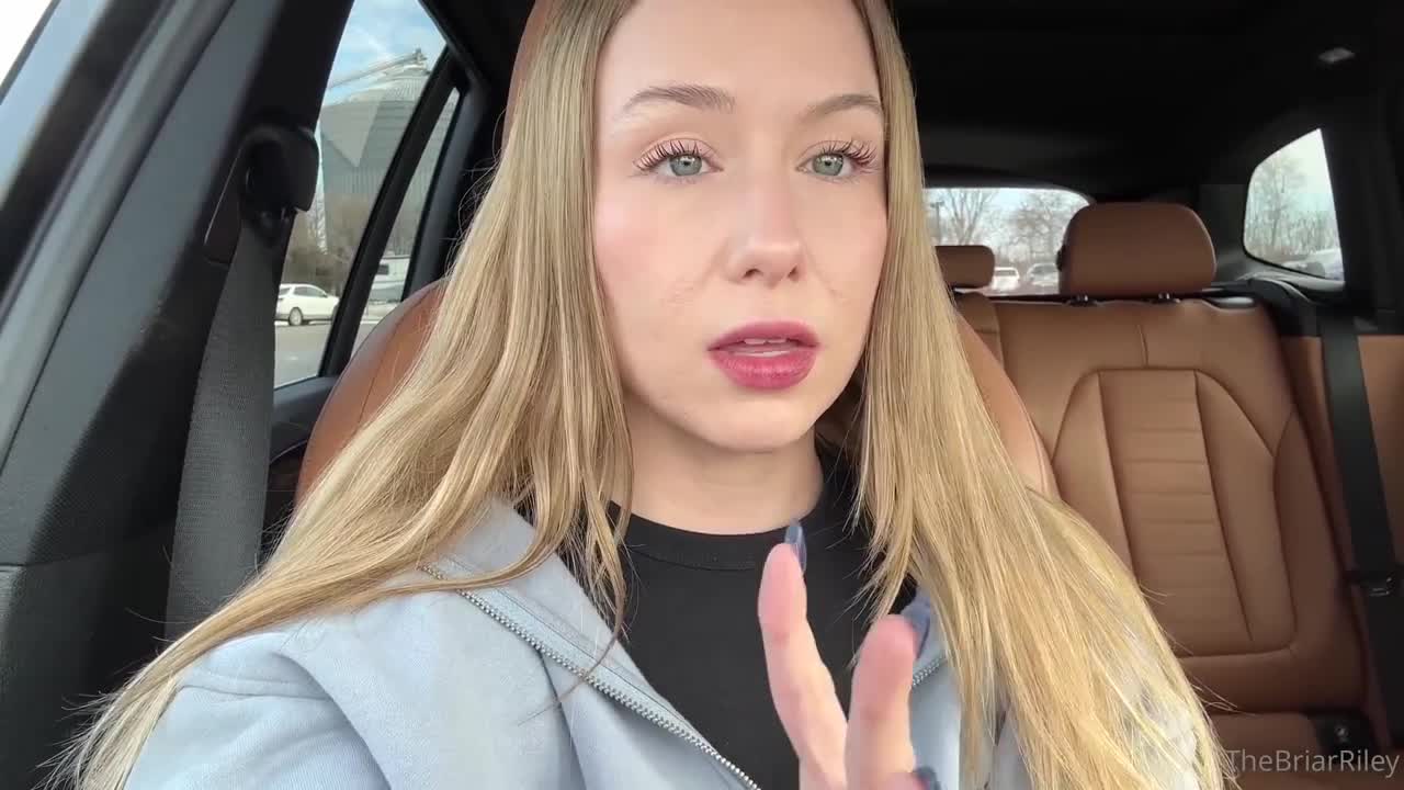 Briar Riley Uses A Dildo In A Public Restroom