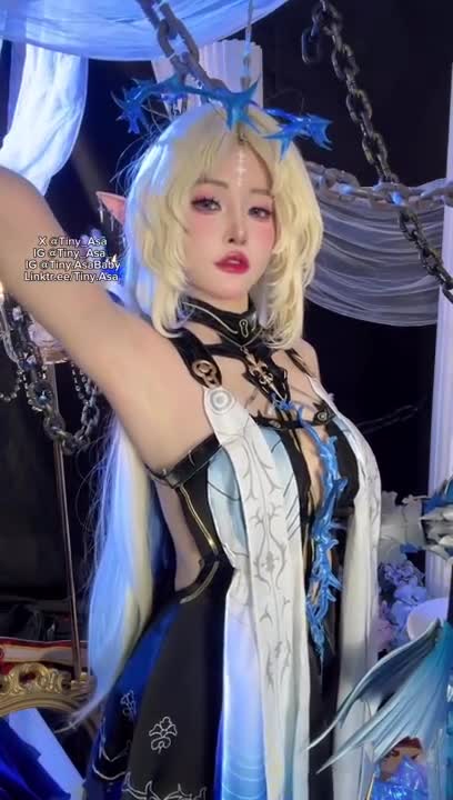 Tiny.Asa OnlyFans leaked Tiny.Asa Cosplays Fleurdelys With Fake Cum on HDthot