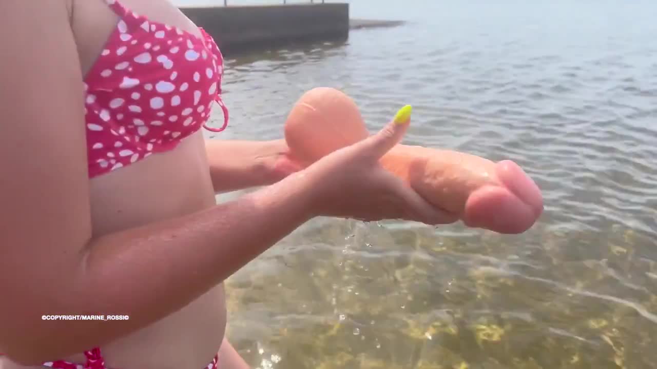 Marine Rossi Masturbates By The Sea