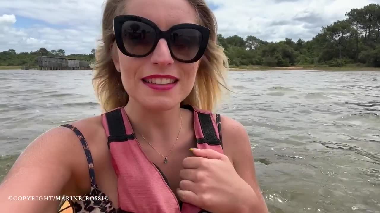 Marine Rossi Squirts In A Kayak