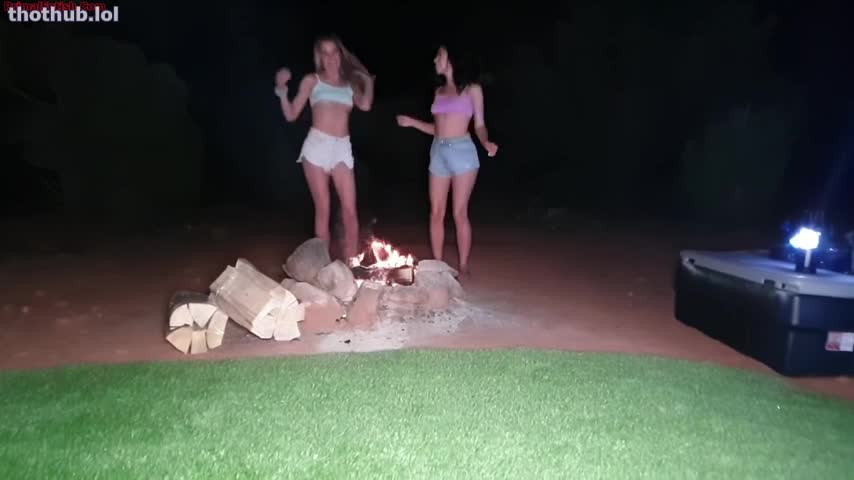 Alex Coal OnlyFans leaked Alex Coal and Avery Cristy - Stepdaughters Camping Dance Naked by the Fire on HDthot