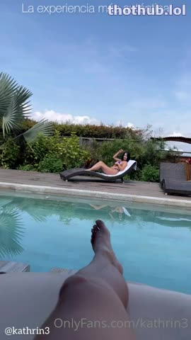 Katherin Hoffman - Brunette Latina Babe Getting Fucked By The Pool