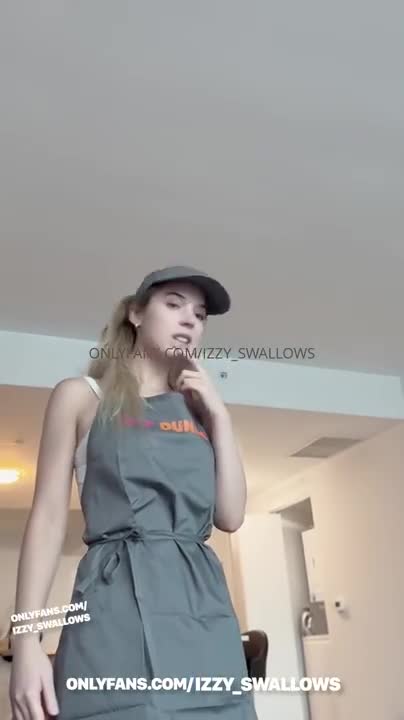Dunkin Employe Izzy Swallows Blows A BBC