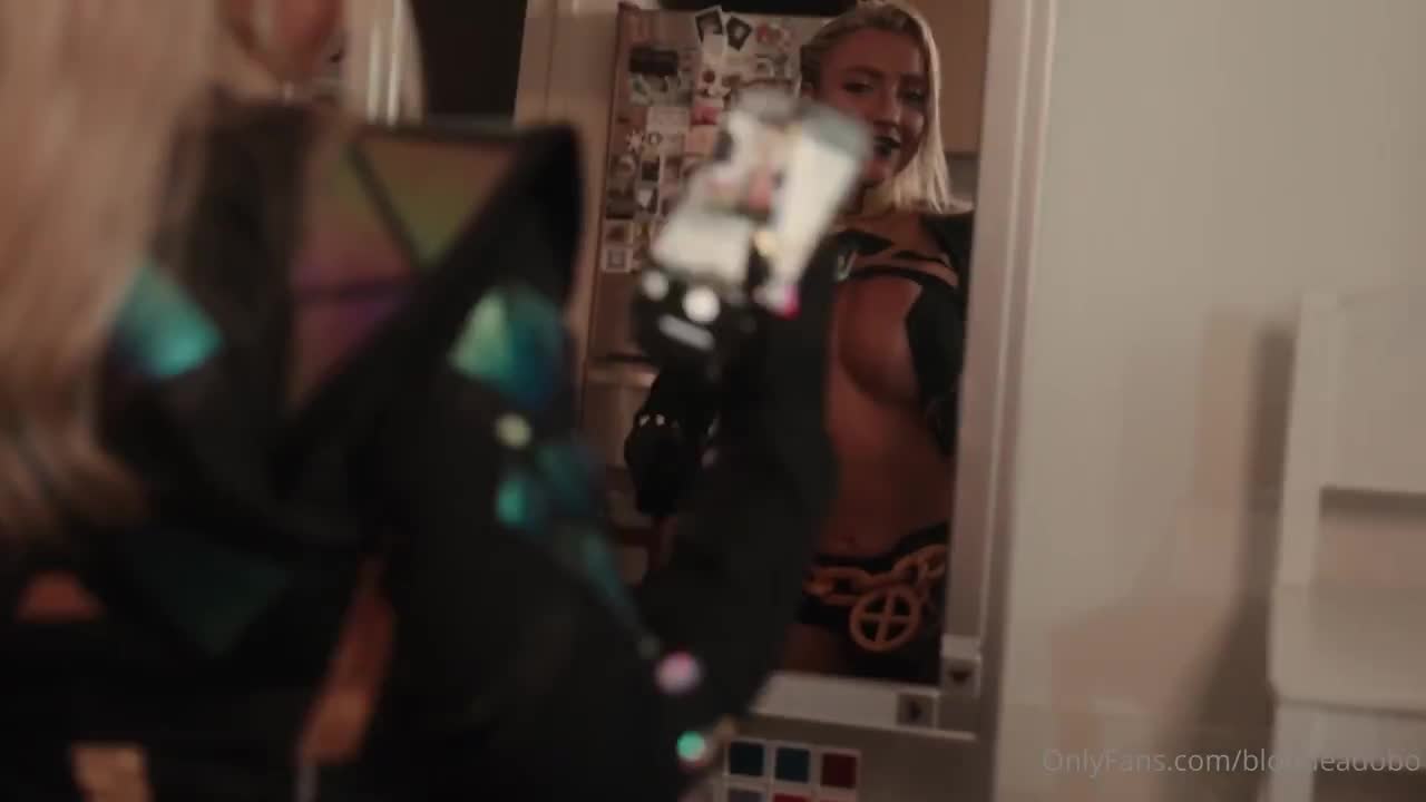 BlondeAdobo Blows And Rides A Cock As Emma Frost