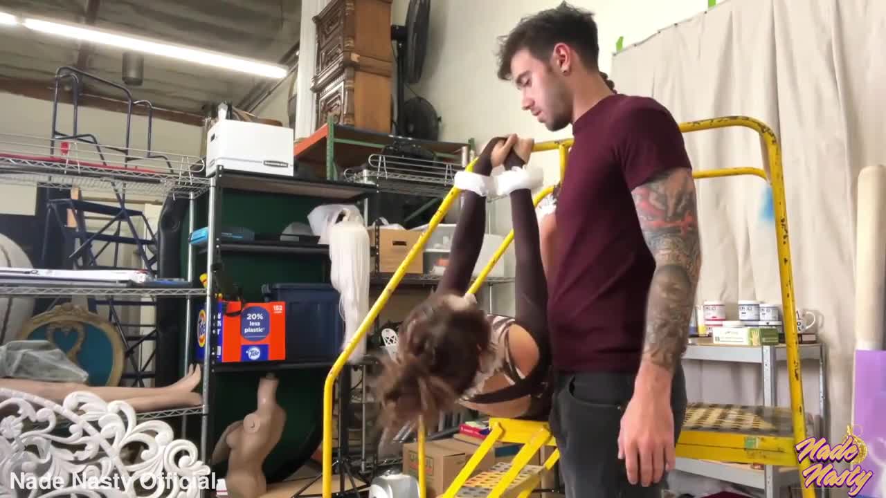 Sabrina Nichole OnlyFans leaked Nympho Clown Wanted To Be Fucked In The Work Warehouse on HDthot