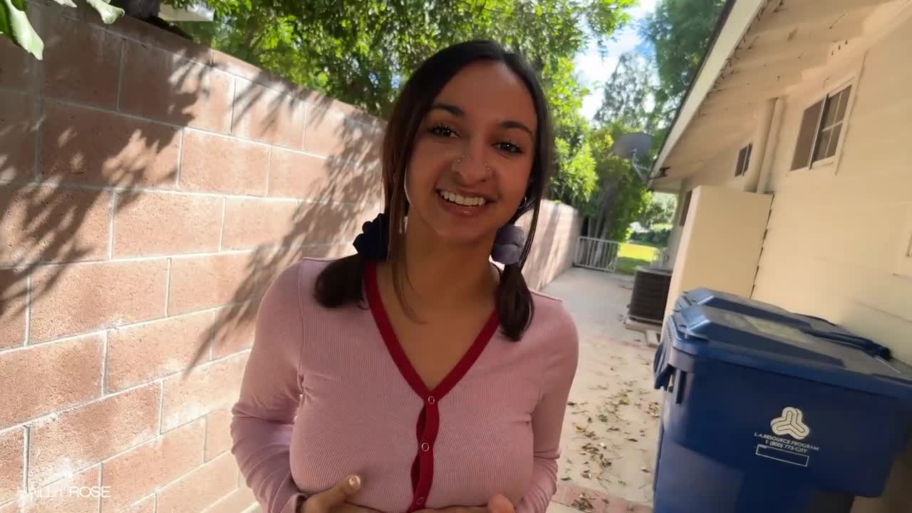 Stepsis Hailey Rose Gets Pounded In The Backyard