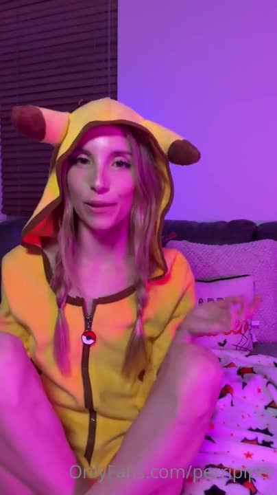 Pikachu Piper Perri Plays With An Anal Plug