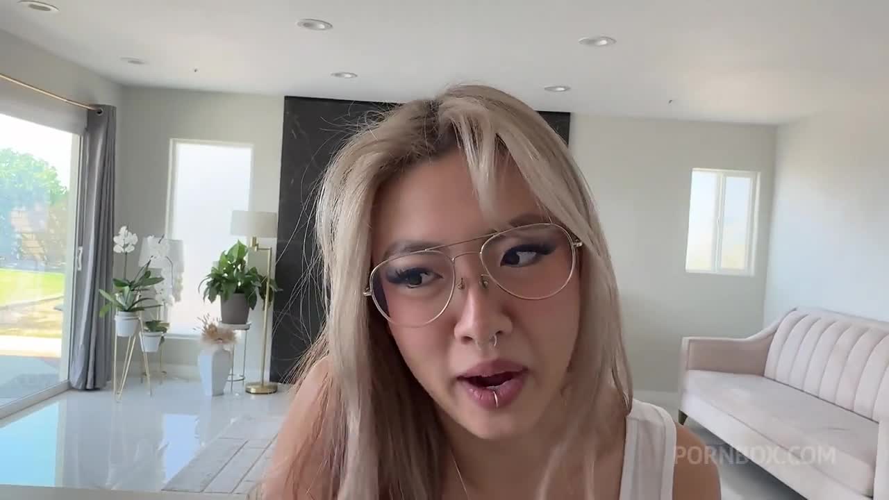 Mila Koi Gets Stretched By A Big White Cock