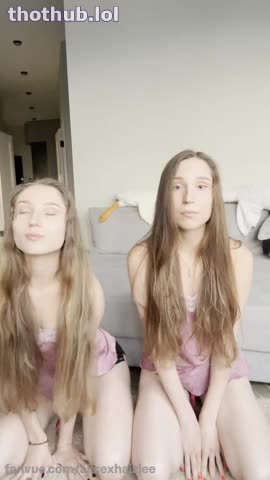 Alice And Haizlee Twins Morning Shot With Sister