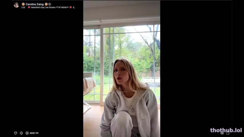 Caroline Zalog OnlyFans leaked Caroline Zalog Valentine's Live PPV on HDthot