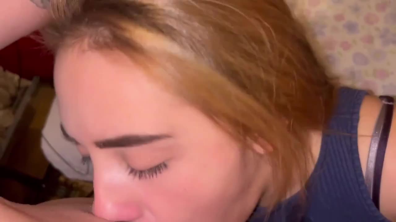Raxxxbit Gives Her Boyfriend A Sloppy Blowjob