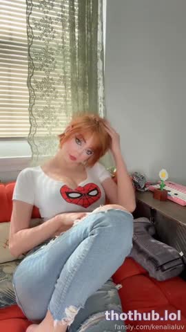 Kenalialuv - Mary Jane Watson strip tease into dildo BJ