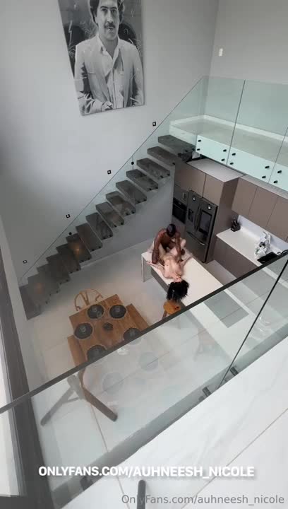 Auhneesh Nicole Rides BBC In The kitchen