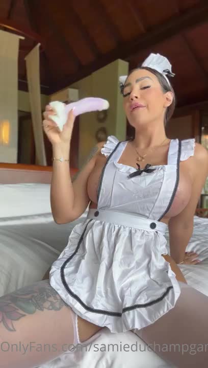 Maid Samie Duchamp Masturbates With A Dildo