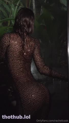 Rachel Cook shower striptease