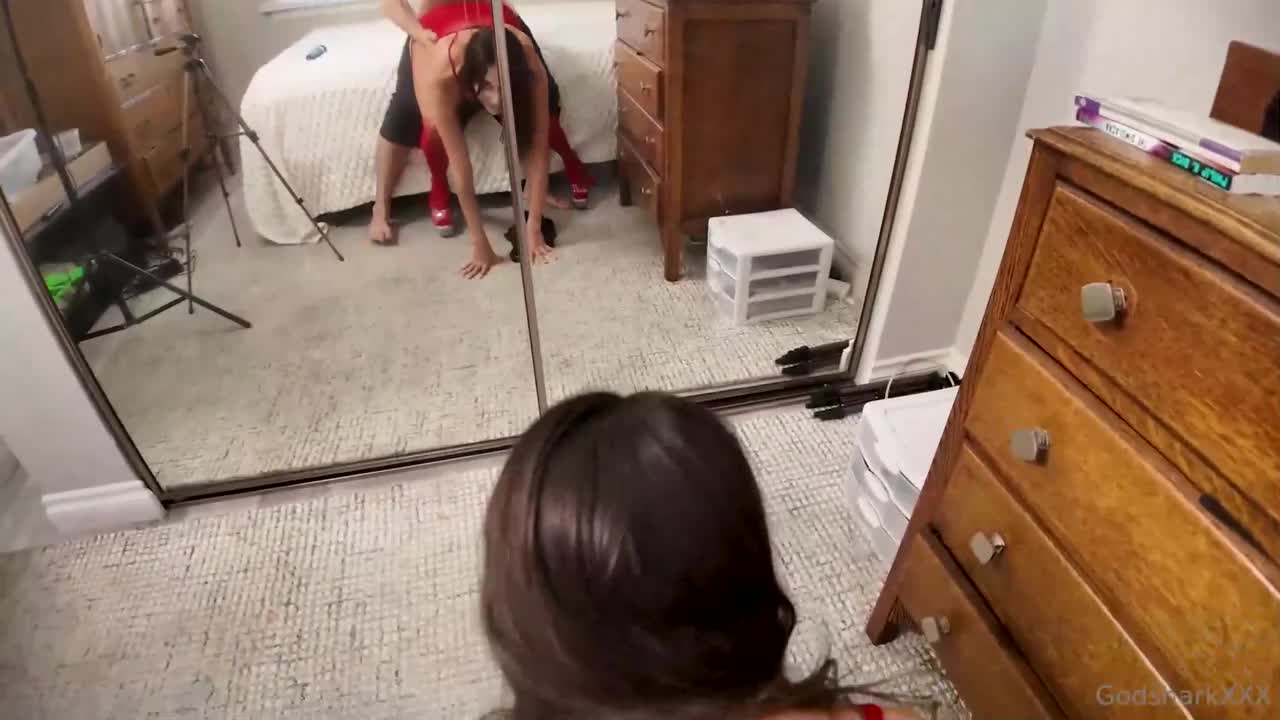 Aria Sloane Daddy Caught Me In Fishnet And Then Creampies Me