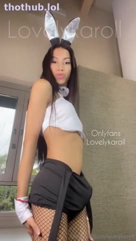 OnlyFans leaked Lovelycaroll TS Bunny Love on HDthot