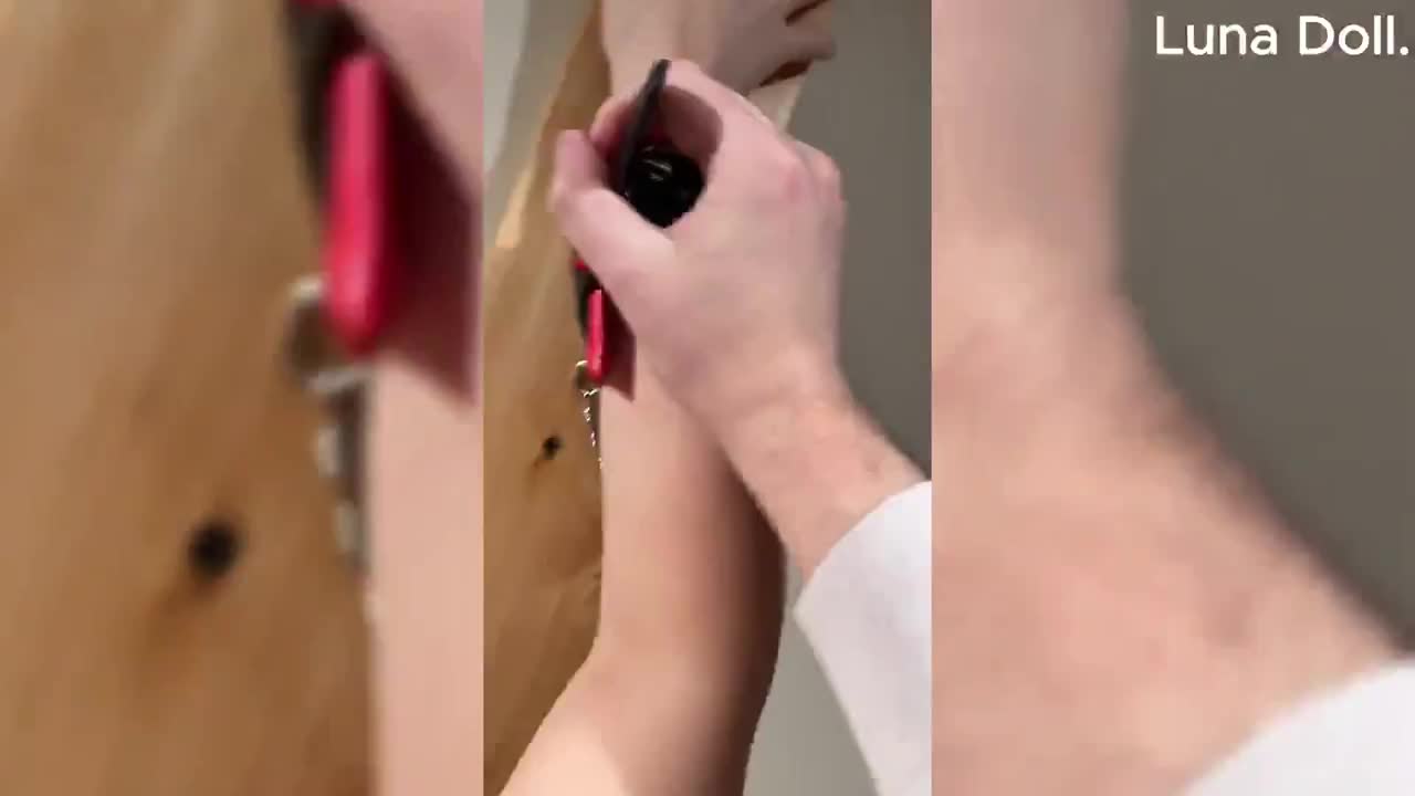 Luna Doll Humiliating Hard Fuck in Harness in a BDSM Room