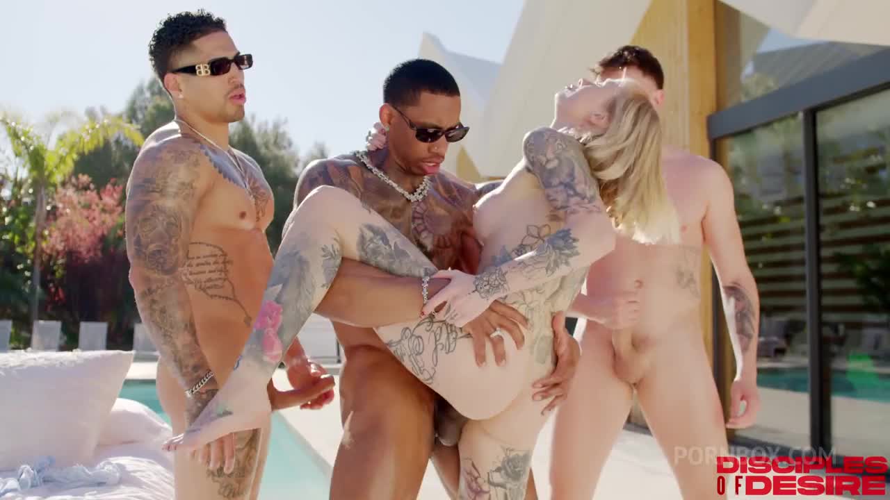 Hailey Hope This Bitch Takes 3 BBC At The Same Time To Fill Her All Holes