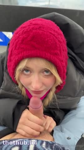 Lena Polanskis Risky BJ In The Aerial Tramway