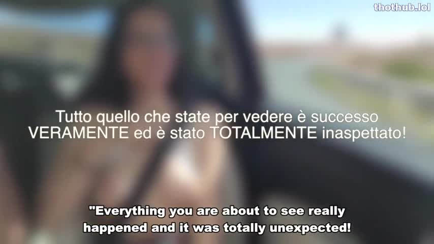 Francy Rossi PUBLIC BLOWJOB TO a STRANGER