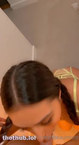 Caryn Beaumont Tastes The Fresh Cum After Sex