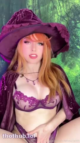 Amouranth slutty witch bitch