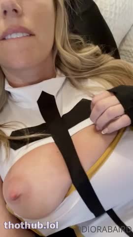 Diora Baird Busty Nun masturbating