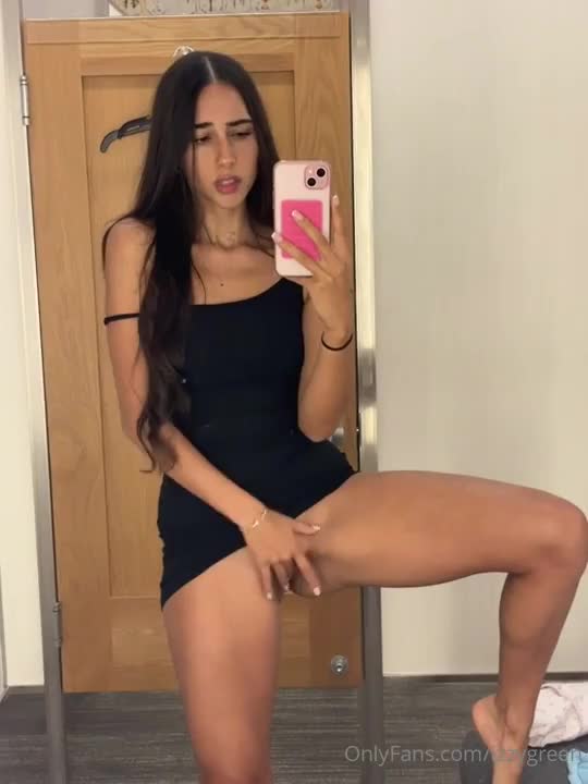 Izzy Green Squirts In A Public Changing Room