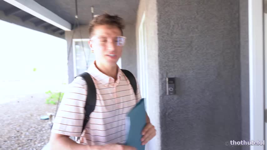 Justine Jakobs - Milf Fucks Young Door-to-Door Salesman