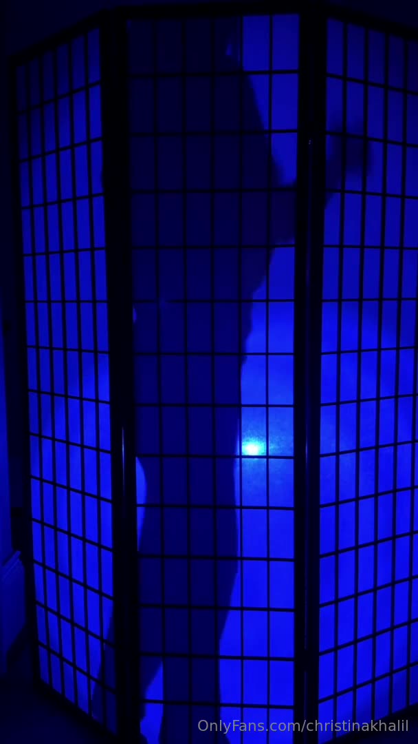 Christina Khalil Silhouette Striptease Onlyfans Video Leaked