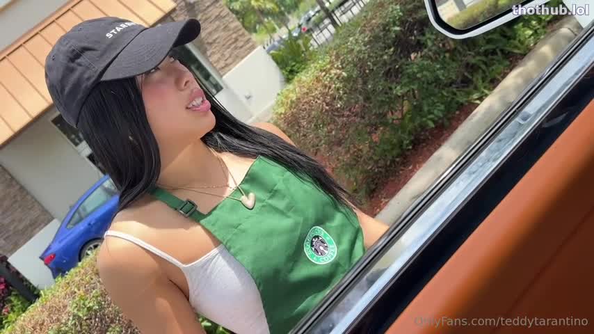 Vivienne Vo - Cute Starbucks Girl Gets Fucked During Her Shift In My Rolls Royce