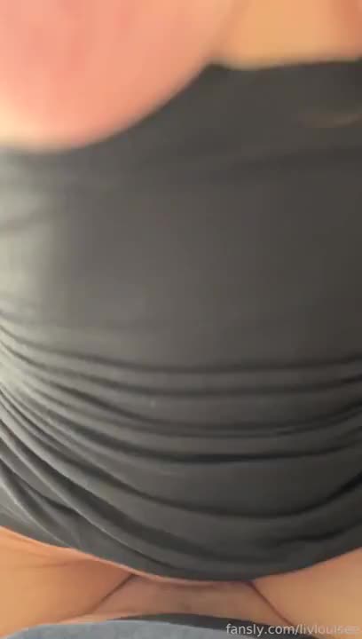 LivLouise Pleases A Cock In Black Dress