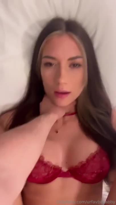 Urfavbellabby Gets A Facial In Red Lingerie