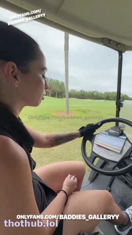 Ashley Aoky Golfing