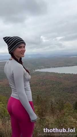 Canadian Girl Juliette_mme Gives BF A Nice Blowjob On Top Of A Mountain