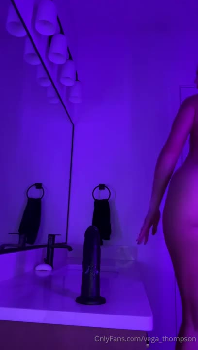 Vega Thompson Drills Her Pussy With A BBC Dildo