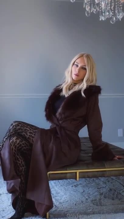 RachelCook Teases In Leopard Print Tights